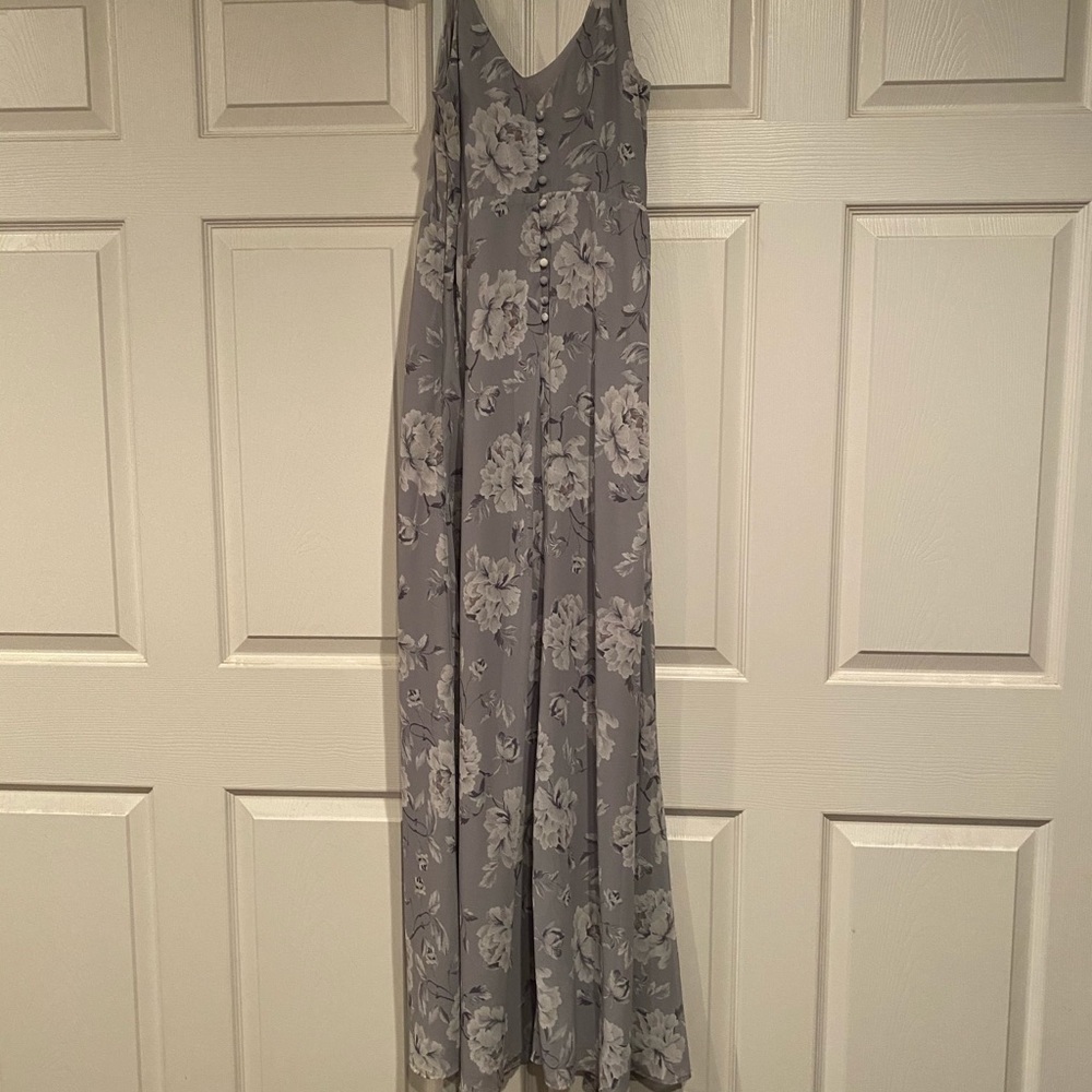 Grey floral dress